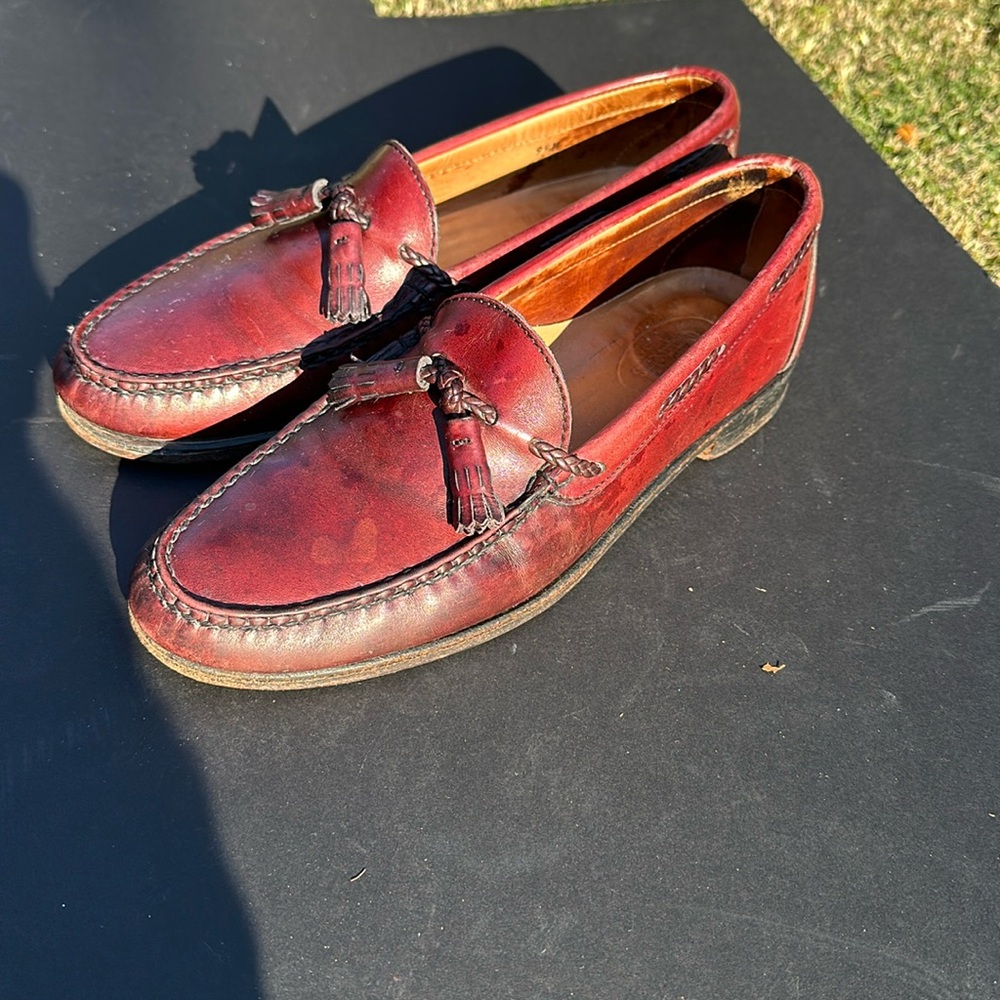 Church's Red Leather Loafers
